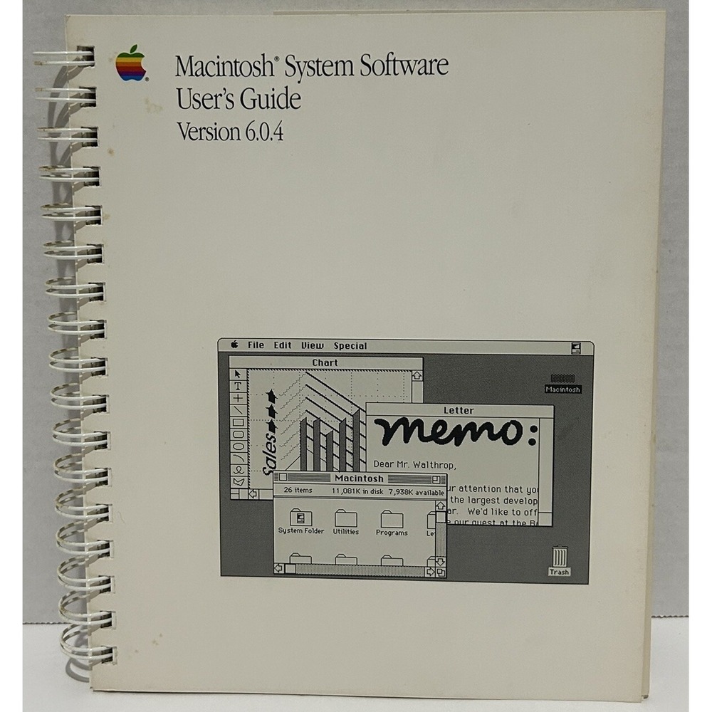 Macintosh System Software User's Guide 1989‎ Version 6.0.4 Apple Vintage